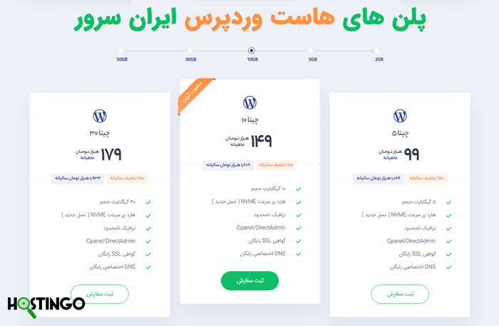 کد تخفیف خرید هاست وردپرس ایران سرور